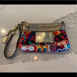 Coach Poppy Wristlet